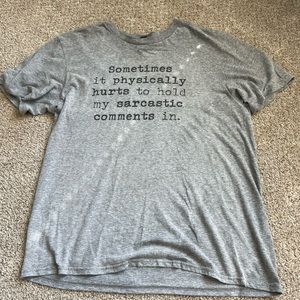 Womens gray T-shirt